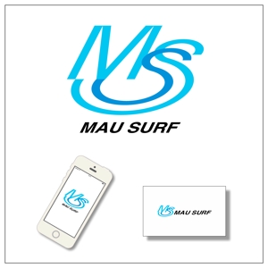 chanlanさんのサーフショップ『MAU SURF』のロゴへの提案