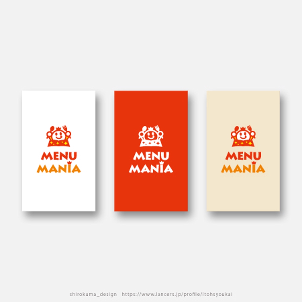飲食店メニューコミュニティ「MENU MANIA」のロゴ制作