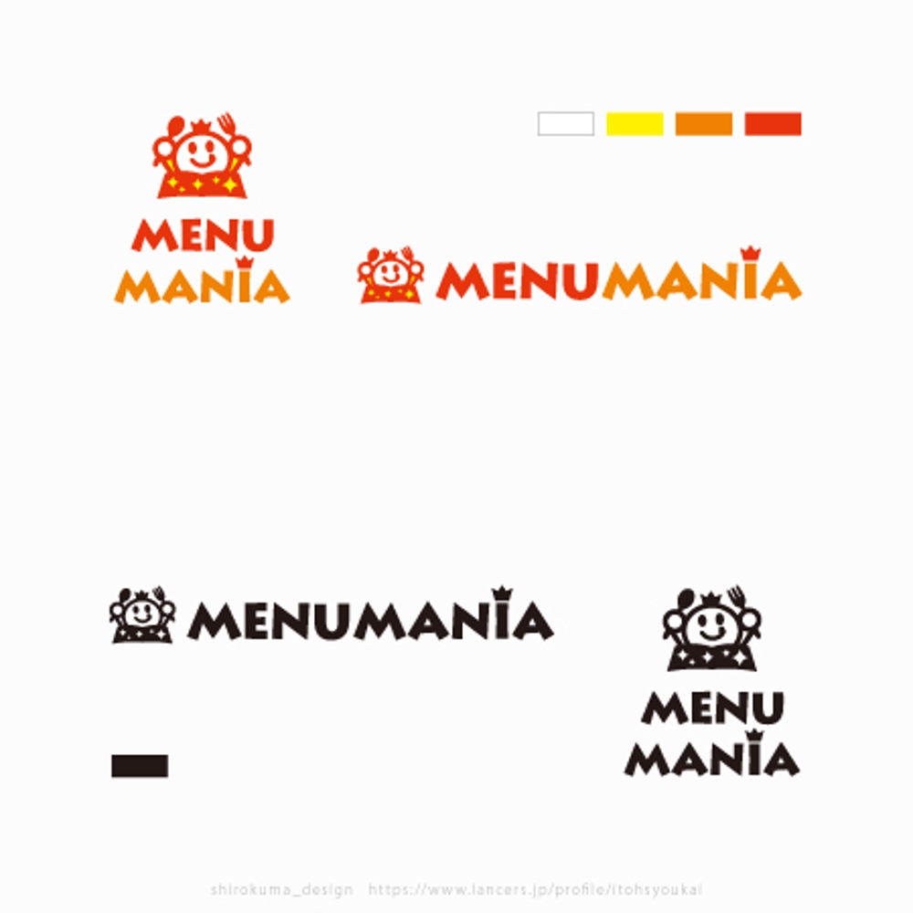 飲食店メニューコミュニティ「MENU MANIA」のロゴ制作