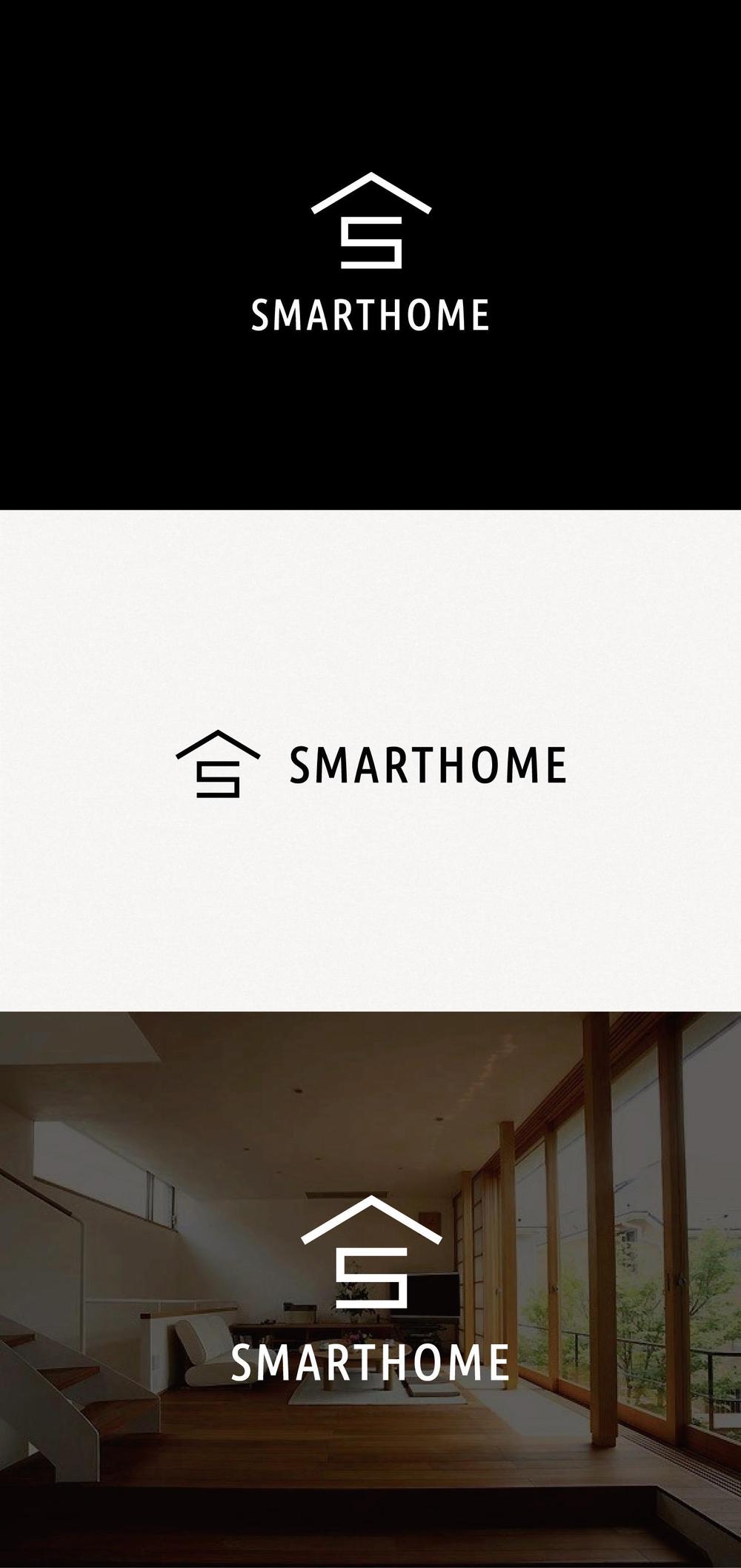住宅会社「SMARTHOME」のロゴ、書体