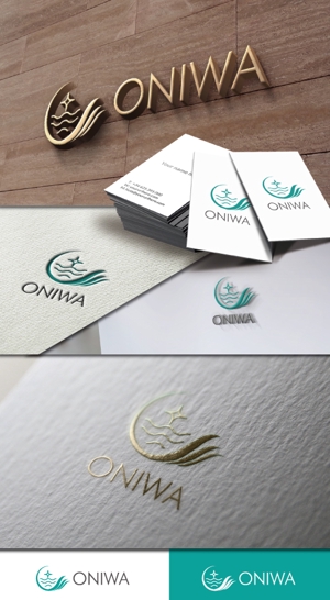 late_design ()さんのプライベートキャンプ＆イベントスペース「ONIWA」のロゴへの提案