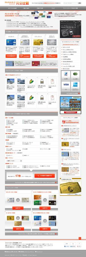 urge_dさんのクレジットカード比較サイトのトップページのデザインリニューアル（コーディング不要）への提案