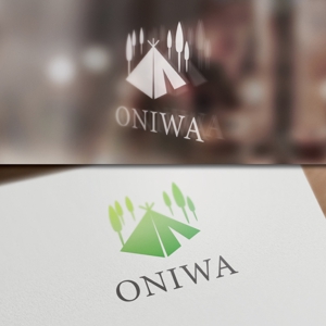 late_design ()さんのプライベートキャンプ＆イベントスペース「ONIWA」のロゴへの提案