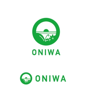 marutsuki (marutsuki)さんのプライベートキャンプ＆イベントスペース「ONIWA」のロゴへの提案