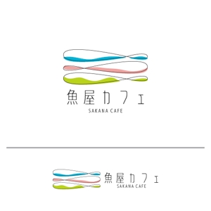 baku_modokiさんの窓が多く外からの光がたっぷりカフェ「魚屋カフェ」のロゴ　作ってください！への提案