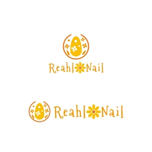 Yolozu (Yolozu)さんのネイルサロン 「Reahl ❁ Nail ~ ﾘｱﾙ ﾈｲﾙ ~」のロゴへの提案