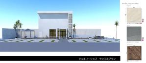 j4.5 (yps3333)さんのジュエリーショップの店舗前「ガーデンデザイン」への提案