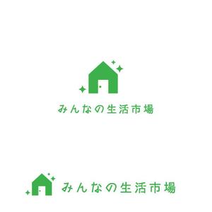 marutsuki (marutsuki)さんのハウスクリーニングサイト「みんなの生活市場」のロゴ作成への提案