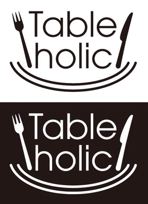 matd ()さんのテーブル・パーティーコーディネート　サイト　”Tableholic"　のロゴへの提案