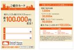 竹下龍 (town12)さんのご紹介キャンペーンカード　デザイン　A6サイズへの提案