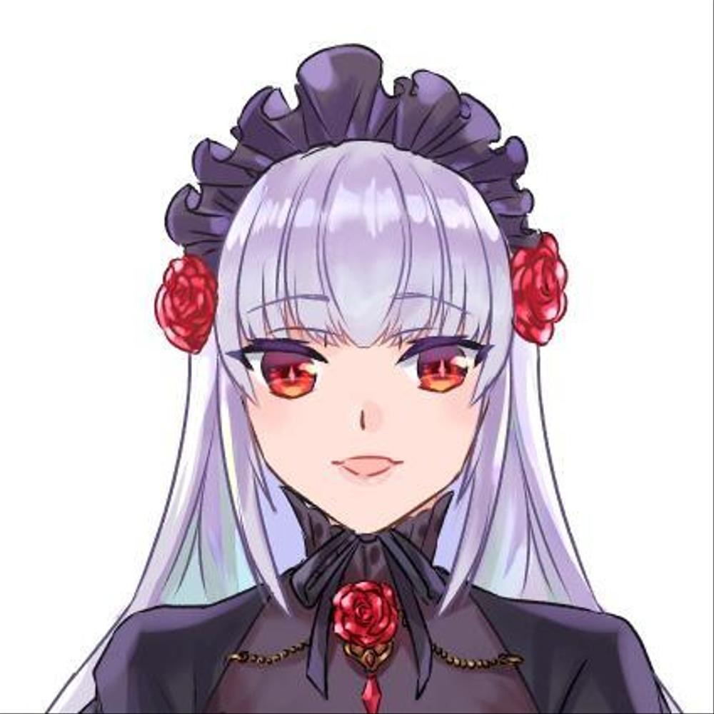 ゴシック風の女の子のキャラクターデザイン