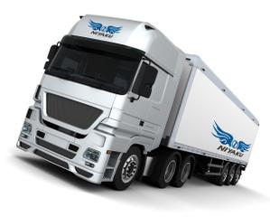 ネコノテデザイン (nekonotedesign)さんの株式会社茨城荷役運輸（運送業・トラック）ロゴ作成　への提案