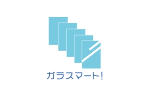 D.R DESIGN (Nakamura__)さんの一般住宅向けガラス出張修理サービスのフランチャイズ事業名「ガラスマート」のロゴへの提案