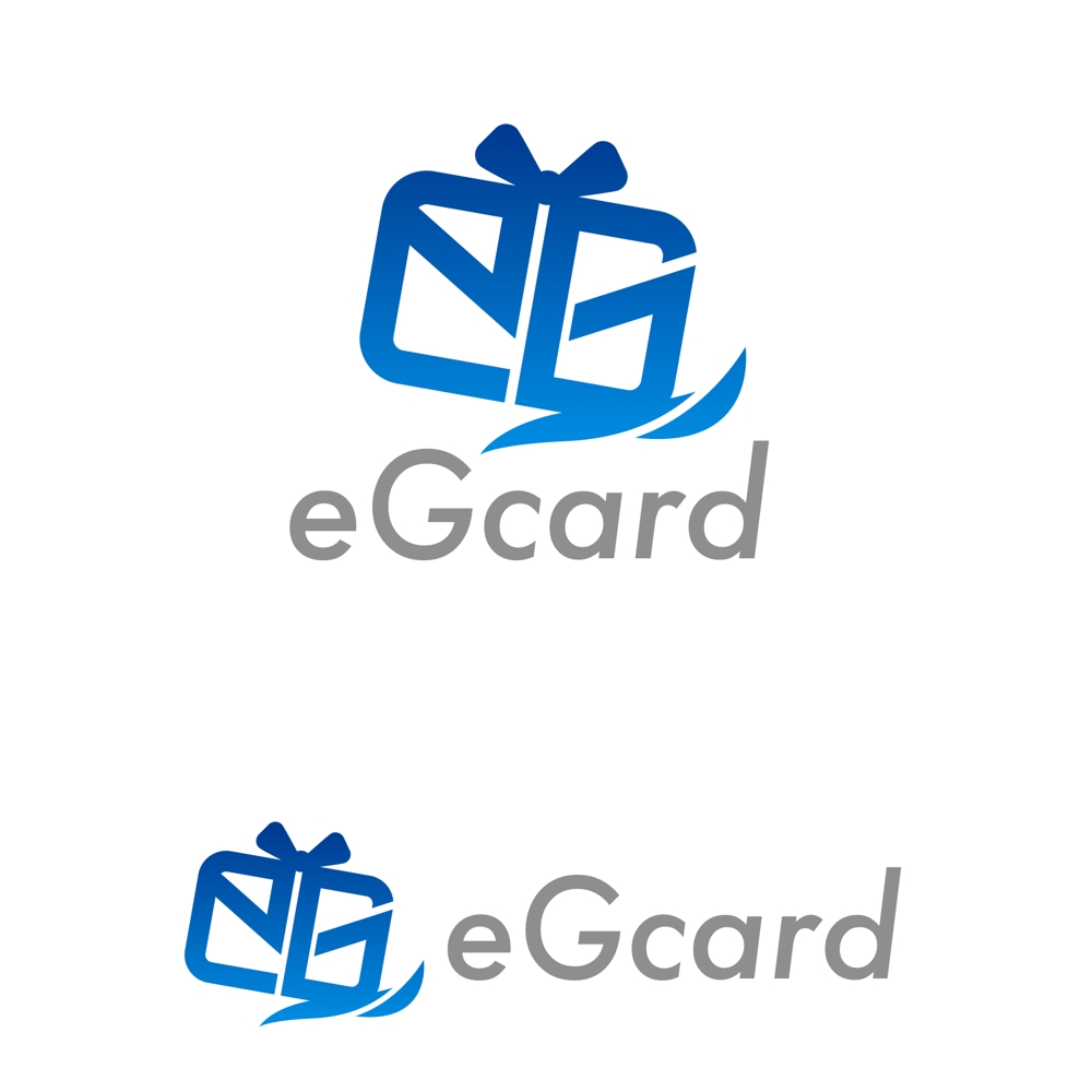 「eGカード」という新たなネットサービスのロゴ作成