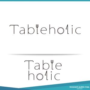 Innocent public tree (nekosu)さんのテーブル・パーティーコーディネート　サイト　”Tableholic"　のロゴへの提案