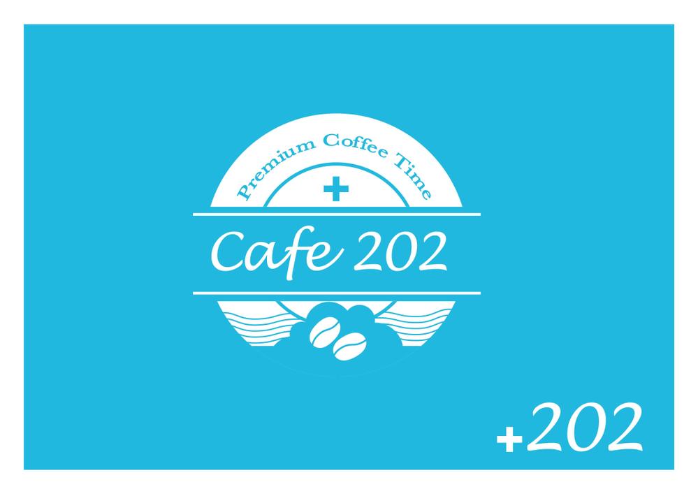 「cafe 202」のロゴ募集