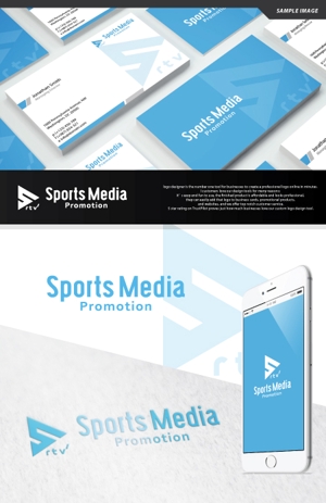take5-design (take5-design)さんのスポーツライブ配信・メディア運営を行う会社の事業の共通ロゴへの提案