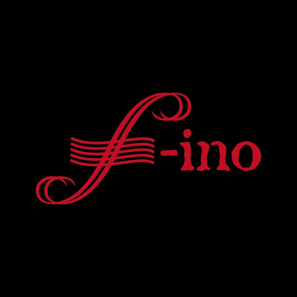 音楽制作ユニット「f-ino」のロゴ