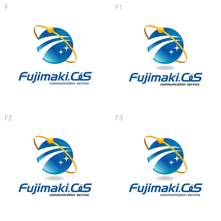 miru-design (miruku)さんの「fujimaki.communication.service」のロゴ作成への提案