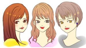 ゆうきたくみ (yuukitakumi)さんの20代女性3人のキャラクターデザイン募集への提案