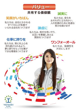 TKY (KyonoKami)さんの経営理念のポスター作成への提案