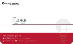 竹内厚樹 (atsuki1130)さんのスポーツ事業で起業していく組織の名刺デザインの依頼への提案