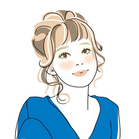 長岡 美宝 (nagaokamiho)さんの女性向けWEBメディアのおしゃれな女性イラストプロフィール画像への提案