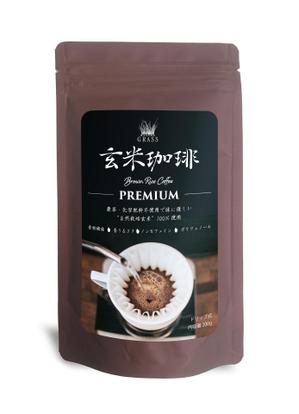 karasuma design (design_8)さんの玄米コーヒーのラベル（ドリップ式）への提案