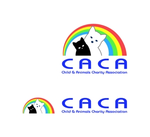 MacMagicianさんの子供や不幸な動物たちのための支援活動団体「CACA」のロゴ (商標登録予定なし)への提案