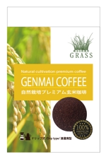 Tomofumi Oka (TomofumiOka)さんの玄米コーヒーのラベル（ドリップ式）への提案