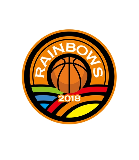 Hernandez (king_j)さんのバスケットボールクラブチーム　「RAINBOWS2018」ロゴデザインへの提案