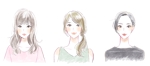 花 (bac_bac)さんの20代女性3人のキャラクターデザイン募集への提案