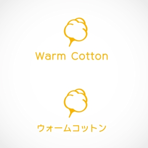 Design co.que (coque0033)さんのあったかケット（毛布/寝具）「ウォームコットン」のロゴへの提案