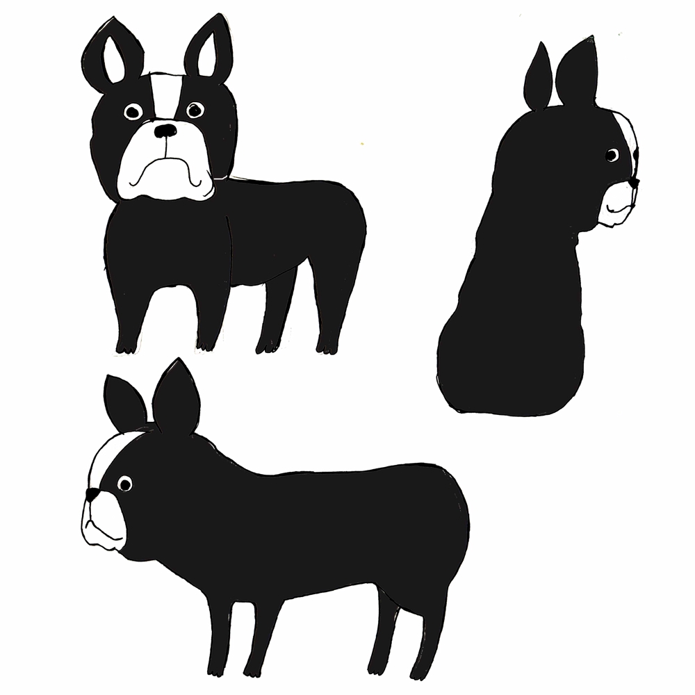犬のキャラクター制作