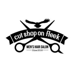 Tomomi GraphicDesign (Tomomi_design)さんの【急募】男性向けヘアーサロン「cut shop on fleek」のロゴへの提案