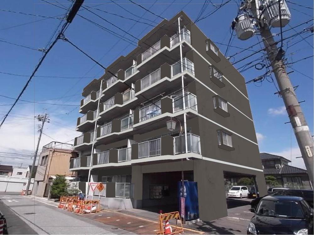 中古マンション　外壁　カラーコーディネートのみ