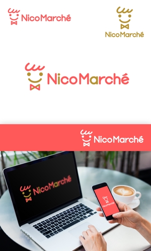 adデザイン (adx_01)さんのビッグスターネットショップの新店舗！『Nico Marche(ニコマルシェ)』のロゴへの提案