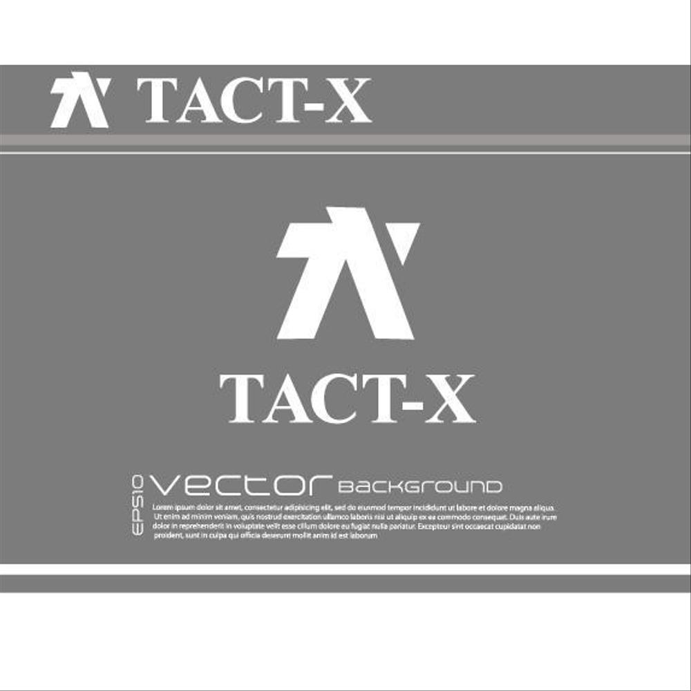 歯科医院経営戦術集団「TACT-X」（タクティクス）のロゴ