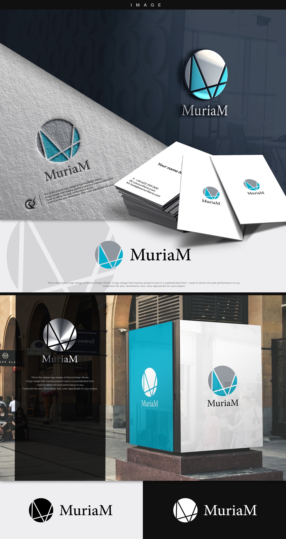 総合ビューティーサロン「MuriaM （ミュリアム）」のロゴ