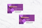三川さやか (smikawa)さんのアメリカワイン販売「enjoy napawine」の名刺デザインへの提案