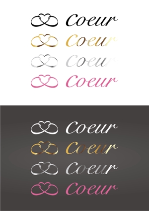 Anycall (Anycall)さんのレディースオーダーシャツ　Coeur（クー）のロゴへの提案