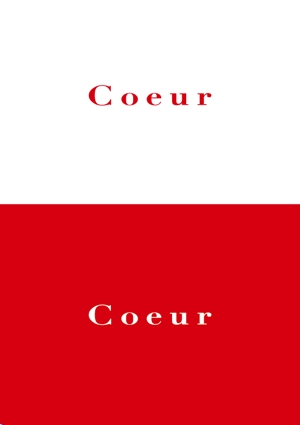 1203 (1203)さんのレディースオーダーシャツ　Coeur（クー）のロゴへの提案