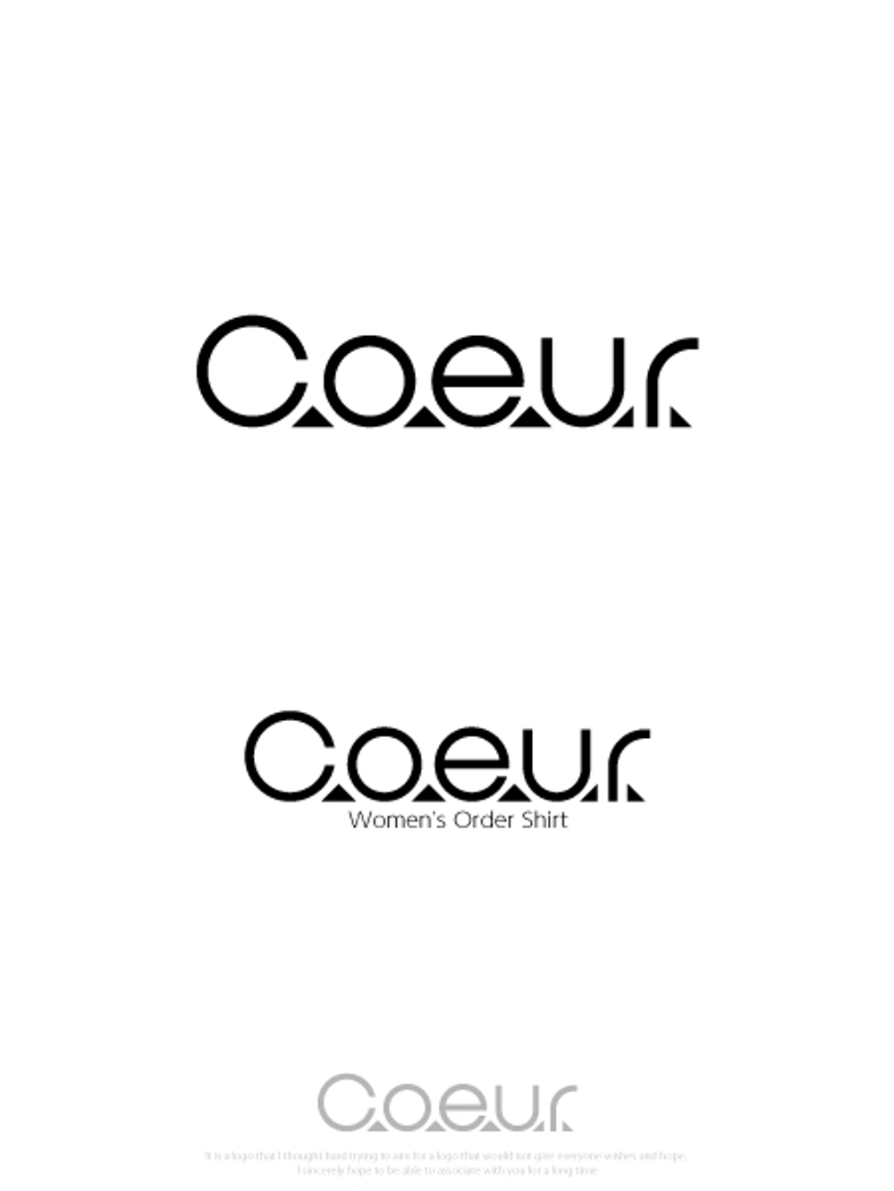 レディースオーダーシャツ　Coeur（クー）のロゴ