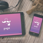無彩色デザイン事務所 (MUSAI)さんのパパ活マッチングアプリ「papi」のアプリアイコンへの提案