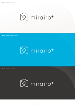 BlueGreen Design (BlueGreen_design_inc)さんの出張撮影サービスの「mirairo+」のロゴ作成をお願いします。への提案