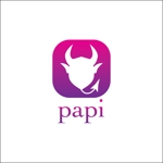 queuecat (queuecat)さんのパパ活マッチングアプリ「papi」のアプリアイコンへの提案