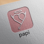 Pokke (pokke_desu)さんのパパ活マッチングアプリ「papi」のアプリアイコンへの提案