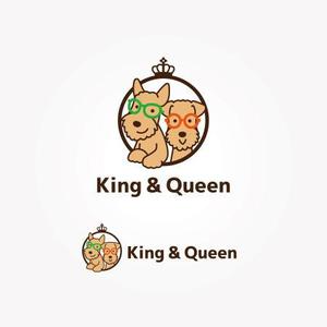 koromiru (koromiru)さんの犬に関連するグッズのネットショップ「King & Queen」のロゴマークへの提案