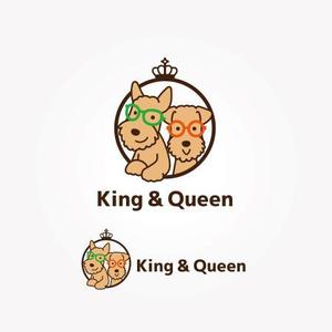 koromiru (koromiru)さんの犬に関連するグッズのネットショップ「King & Queen」のロゴマークへの提案