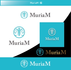 FISHERMAN (FISHERMAN)さんの総合ビューティーサロン「MuriaM （ミュリアム）」のロゴへの提案